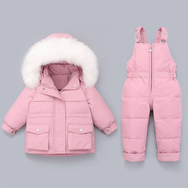 Holly Oversized Denim Fur Hooded Winter Coat Jacket – Alex + Nova